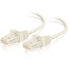 C2G 3ft Cat6 Ethernet Cable - Slim - Snagless Unshielded (UTP) - White