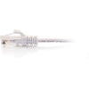 C2G 3ft Cat6 Ethernet Cable - Slim - Snagless Unshielded (UTP) - White