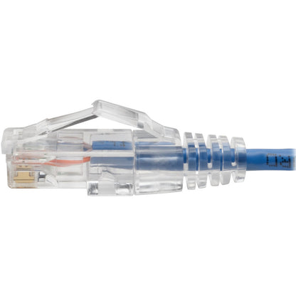 Tripp Lite Cat6 Gigabit Snagless Molded Slim UTP Patch Cable (RJ45 M/M), Blue, 6 in.