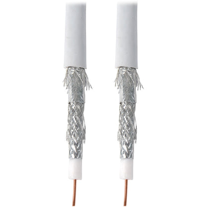Tripp Lite 1000ft RG6/U Quad Shield CMR Rated Coaxial Cable White 1000'