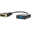Rocstor Premium DVI-D to VGA Active Adapter - Resolutions up to 1920x1200 - DVI/VGA for Monitor, Projector, Video Device, Notebook, Desktop Computer, 6 Inch - 1 Pack - 1 x DVI-D - 1 x HD-15 Female VGA, - Black - DVI-D TO VGA CONVERTER ADAPTER 1920X1200