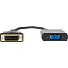 Rocstor Premium DVI-D to VGA Active Adapter - Resolutions up to 1920x1200 - DVI/VGA for Monitor, Projector, Video Device, Notebook, Desktop Computer, 6 Inch - 1 Pack - 1 x DVI-D - 1 x HD-15 Female VGA, - Black - DVI-D TO VGA CONVERTER ADAPTER 1920X1200