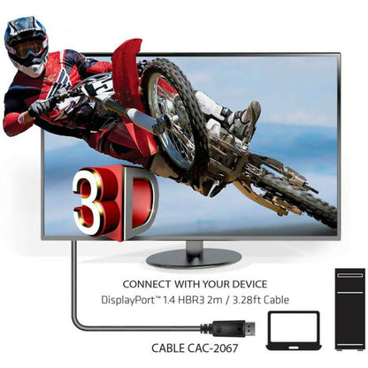 Club 3D DisplayPort 1.4 HBR3 Cable 8K60Hz Male / Male 1m/3.28ft