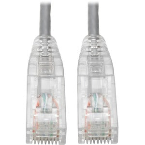 Tripp Lite Cat6 UTP Patch Cable (RJ45) - M/M, Gigabit, Snagless, Molded, Slim, Gray, 1 ft.