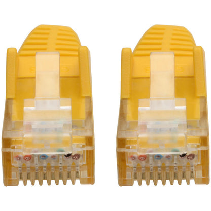 Tripp Lite Cat6 GbE Gigabit Ethernet Snagless Molded Patch Cable UTP Yellow RJ45 M/M 6in 6"
