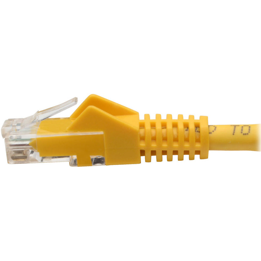 Tripp Lite Cat6 GbE Gigabit Ethernet Snagless Molded Patch Cable UTP Yellow RJ45 M/M 6in 6"