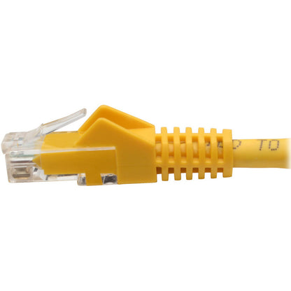 Tripp Lite Cat6 GbE Gigabit Ethernet Snagless Molded Patch Cable UTP Yellow RJ45 M/M 6in 6"