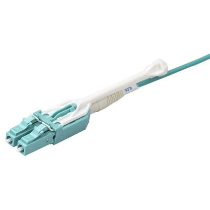 StarTech.com 3m 10 ft MPO / MTP to LC Breakout Cable - Plenum Rated Fiber Optic Cable - OM3 Multimode, 40Gb - Push/Pull-Tab - Aqua Fiber Patch Cable