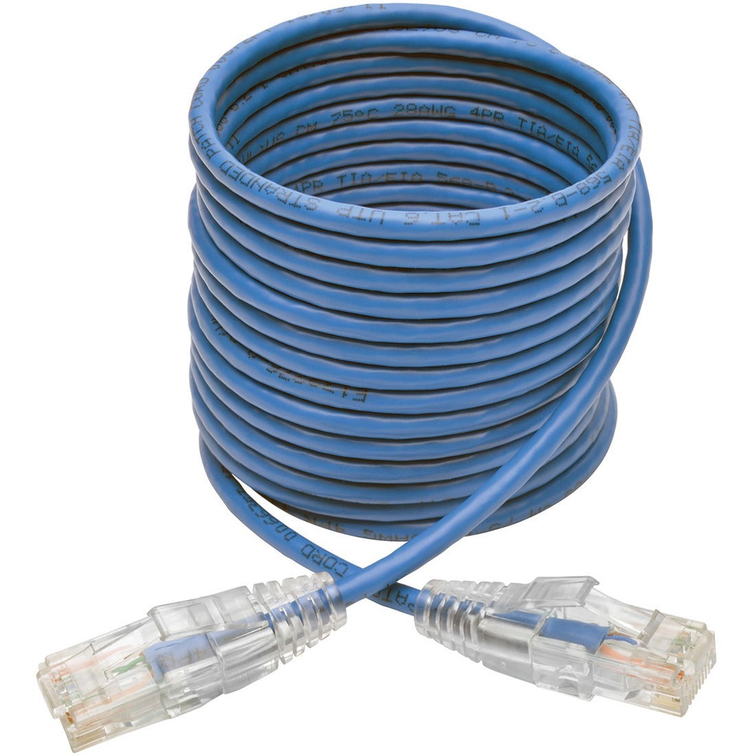 Tripp Lite 6ft Cat6 Gigabit Snagless Molded Slim UTP Patch Cable RJ45 M/M Blue 6'