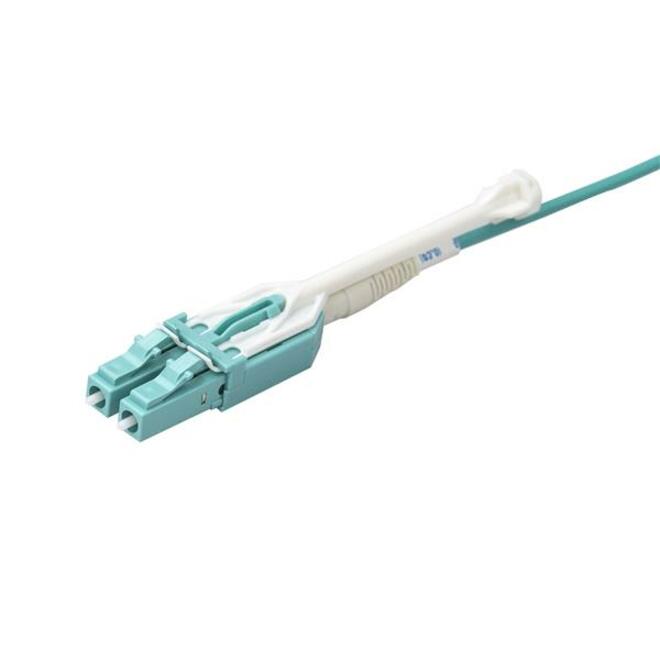 StarTech.com 5m 15 ft MPO / MTP to LC Breakout Cable - Plenum Rated Fiber Optic Cable - OM3 Multimode, 40Gb - Push/Pull-Tab - Aqua Fiber Patch Cable