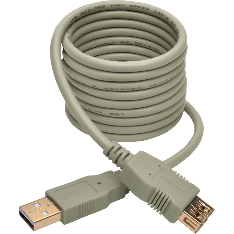Tripp Lite 6ft USB 2.0 Hi-speed A/A Cable M/M 480 Mbps Beige, USB extension 6'