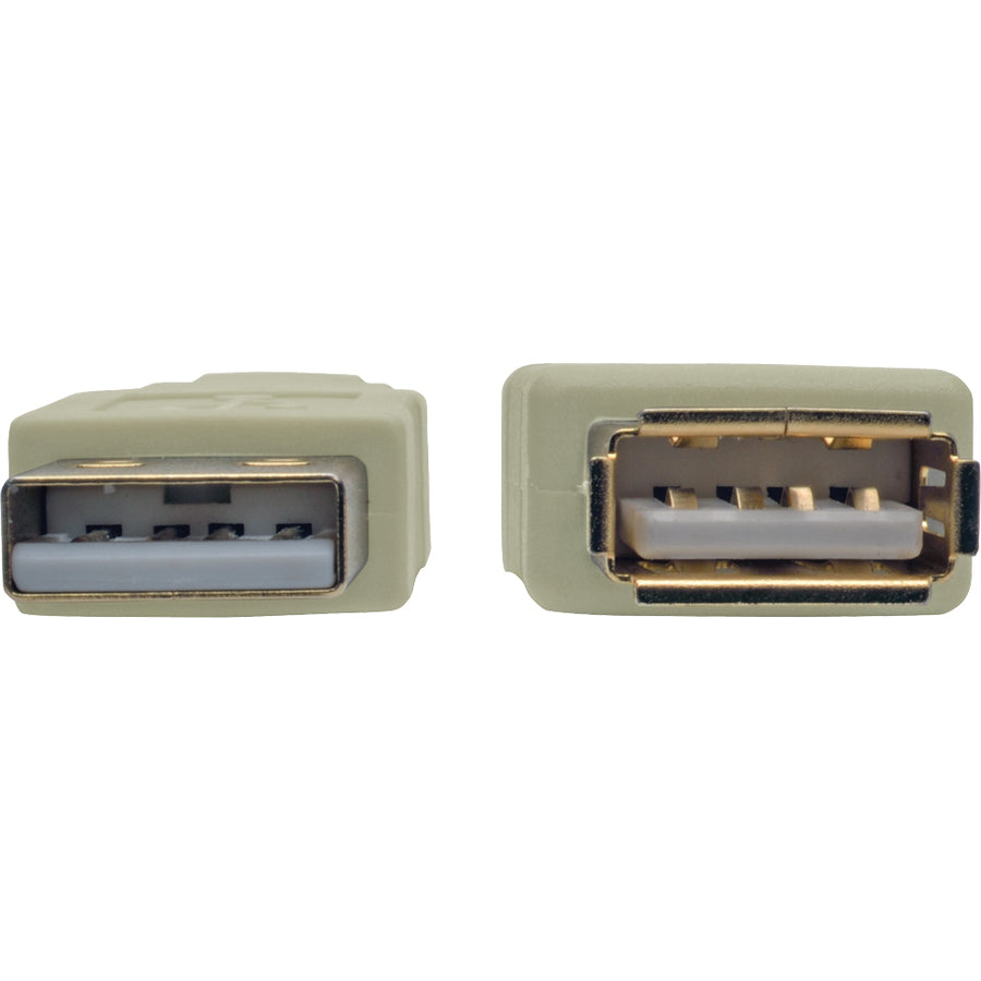 Tripp Lite 6ft USB 2.0 Hi-speed A/A Cable M/M 480 Mbps Beige, USB extension 6'