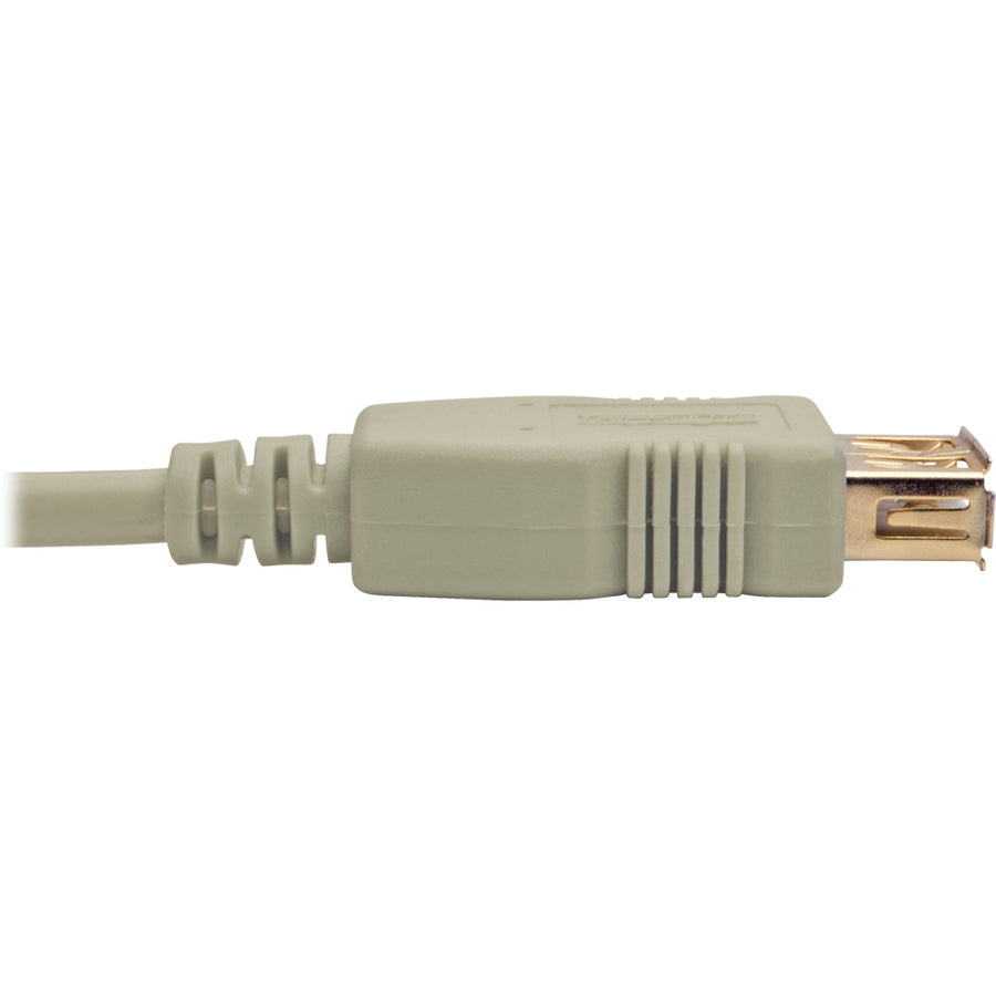 Tripp Lite 6ft USB 2.0 Hi-speed A/A Cable M/M 480 Mbps Beige, USB extension 6'