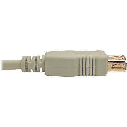 Tripp Lite 6ft USB 2.0 Hi-speed A/A Cable M/M 480 Mbps Beige, USB extension 6'