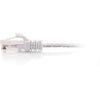 C2G 7ft Cat6 Ethernet Cable - Slim - Snagless Unshielded (UTP) - White
