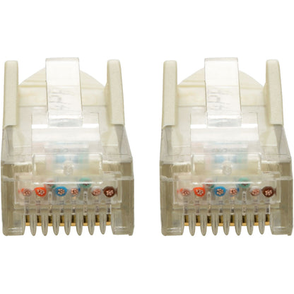 Tripp Lite Cat6 GbE Gigabit Ethernet Snagless Molded Patch Cable UTP White RJ45 M/M 4ft 4'