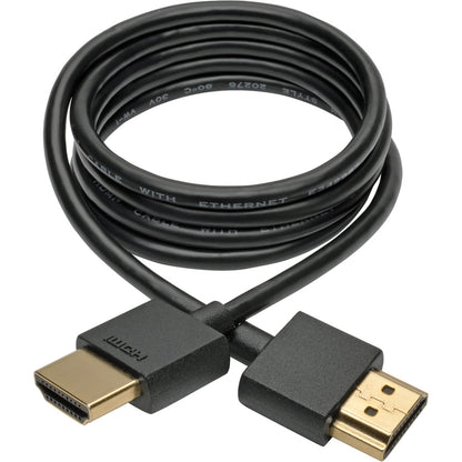 Tripp Lite 3ft Hi-Speed HDMI Cable w/ Ethernet Digital Video UHD Slim 4K x 2K 3'