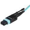 StarTech.com 3m 10 ft MPO / MTP Fiber Optic Cable - Plenum-Rated MTP to MTP Cable - OM3, 40G MPO Cable - Push/Pull-Tab - MPO MTP Cable