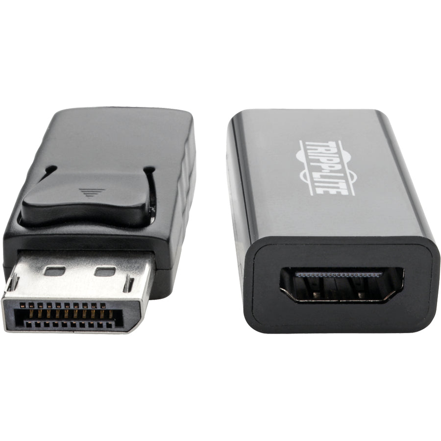 Tripp Lite DisplayPort to HDMI 2.0 Adapter-M/F, Latching Connector, 4K@60 Hz, 6 in., Black, DP to HDMI