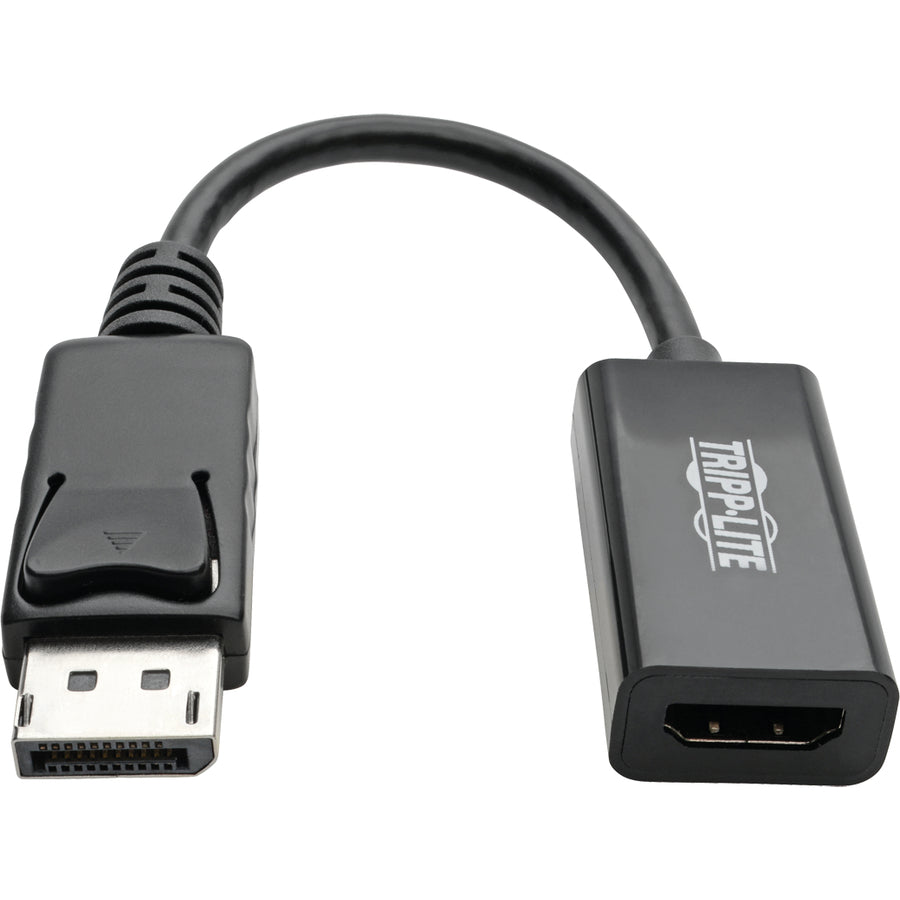 Tripp Lite DisplayPort to HDMI 2.0 Adapter-M/F, Latching Connector, 4K@60 Hz, 6 in., Black, DP to HDMI