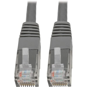 Tripp Lite Cat6 Cat5e Gigabit Molded Patch Cable RJ45 M/M 550MHz Gray 20ft