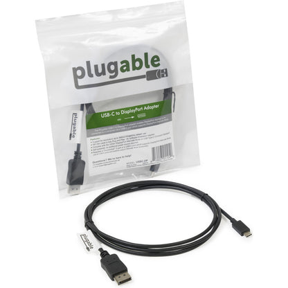 Plugable USB C to DisplayPort Adapter - 6ft (1.8m)