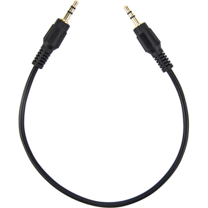 Rocstor Premium Slim 3.5mm Stereo Audio Cable 1 ft - M/M - Mini-phone Male Stereo Audio - Mini-phone Male Stereo Audio Male to Male- .3m - Black - For Smartphone, Mobile Phones, iPhone (with Headphone Jack), iPod AND MP3 PLAYER
