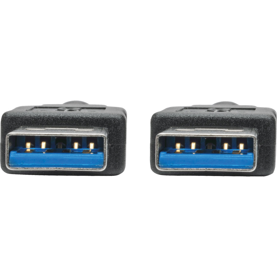 Tripp Lite 3ft USB 3.0 SuperSpeed A/A Cable M/M 28/24 AWG 5 Gbps Black 3'