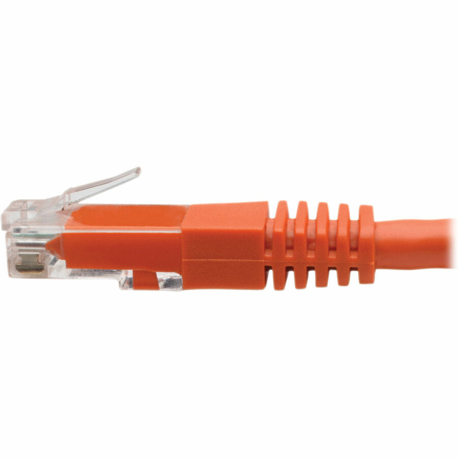 Tripp Lite Cat6 Cat5e Gigabit Molded Patch Cable RJ45 M/M 550MH Orange 35ft 35'