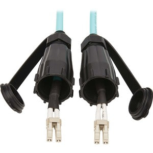 Tripp Lite 10Gb Duplex Multimode 50/125 OM3 Fiber Patch Cable, Aqua, 2M