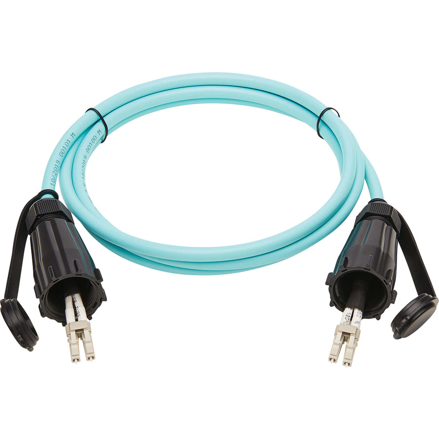 Tripp Lite 10Gb Duplex Multimode 50/125 OM3 Fiber Patch Cable, Aqua, 2M