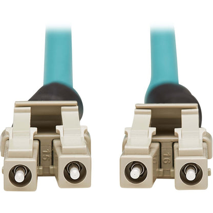 Tripp Lite 10Gb Duplex Multimode 50/125 OM3 Fiber Patch Cable, Aqua, 2M