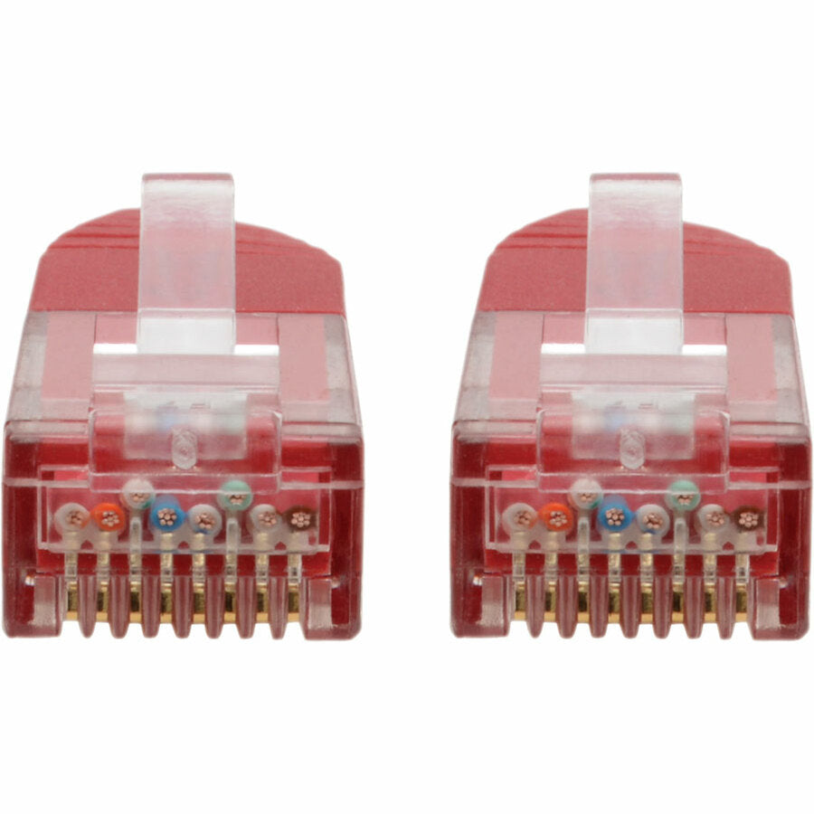 Tripp Lite Cat6 Cat5e Gigabit Molded Patch Cable RJ45 M/M 550MHz Red 3ft