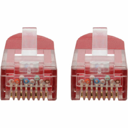 Tripp Lite Cat6 Cat5e Gigabit Molded Patch Cable RJ45 M/M 550MHz Red 3ft