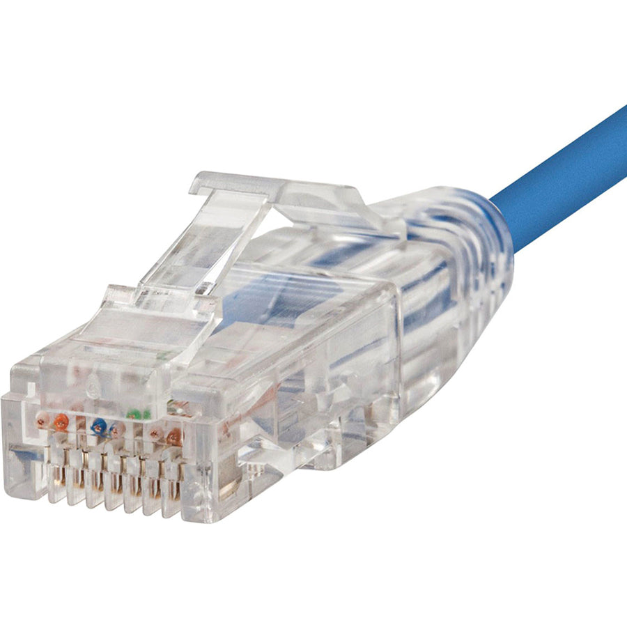 Monoprice SlimRun Cat6 28AWG UTP Ethernet Network Cable, 20ft Blue