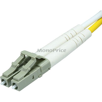 Monoprice 10Gb Fiber Optic Cable, LC/LC, Multi Mode, Duplex - 3 Meter (50/125 Type) - Aqua