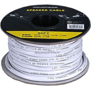 Monoprice Access Series 12AWG CL2 Rated 2-Conductor Speaker Wire, 50ft