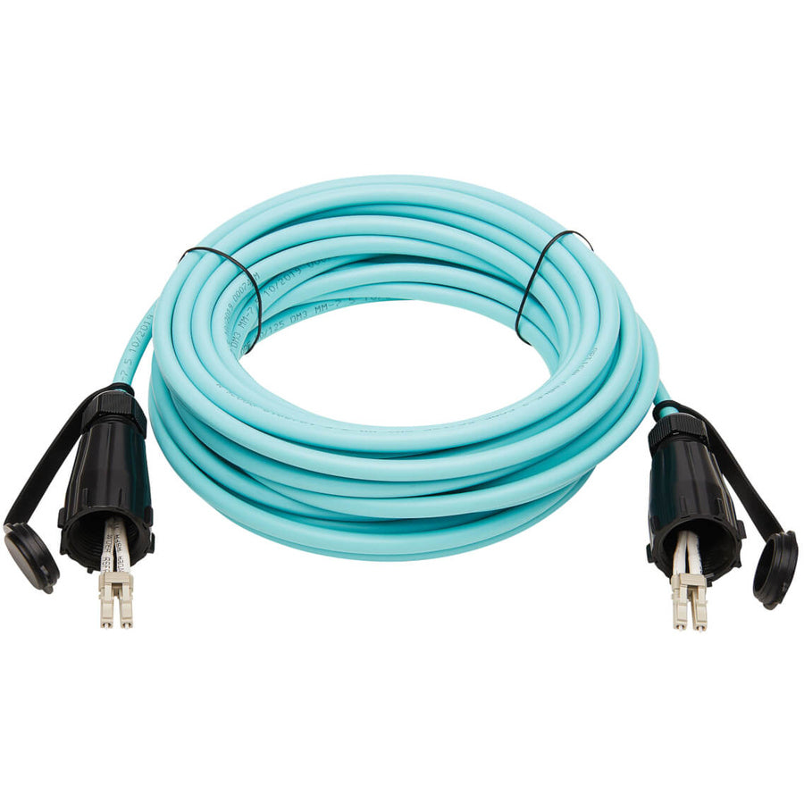 Tripp Lite 10Gb Duplex Multimode 50/125 OM3 Fiber Patch Cable, Aqua, 10M