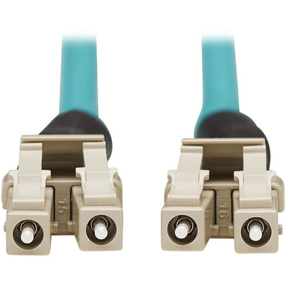 Tripp Lite 10Gb Duplex Multimode 50/125 OM3 Fiber Patch Cable, Aqua, 10M