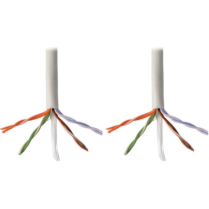 Tripp Lite 1000ft Cat5 / Cat5e Bulk Cable Solid CMP Plenum PVC White 1000'