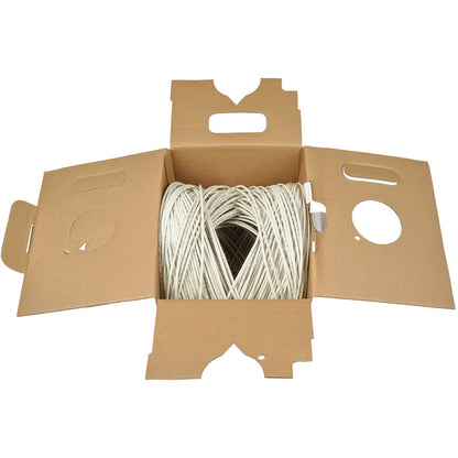 Tripp Lite 1000ft Cat5 / Cat5e Bulk Cable Solid CMP Plenum PVC White 1000'