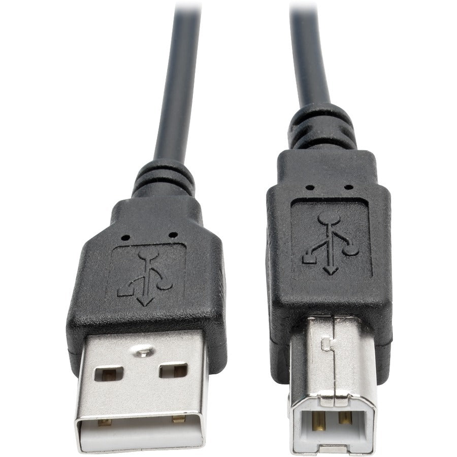 Tripp Lite 10ft Hi-Speed USB 2.0 to USB B Cable Coiled USB A-B M/M 10'