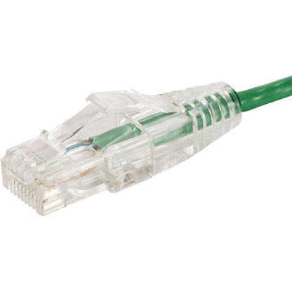 Monoprice SlimRun Cat6 28AWG UTP Ethernet Network Cable, 2ft Green