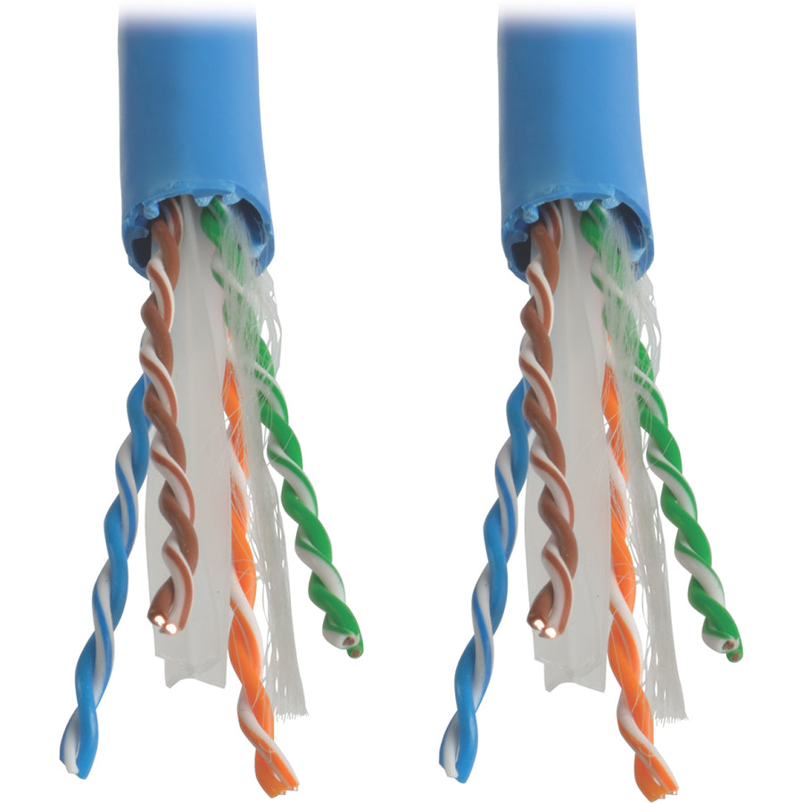 Tripp Lite 1000ft Cat6 / Cat6a 10G Bulk Cable Solid Core CMR PVC Blue 1000'