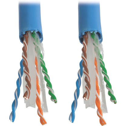 Tripp Lite 1000ft Cat6 / Cat6a 10G Bulk Cable Solid Core CMR PVC Blue 1000'
