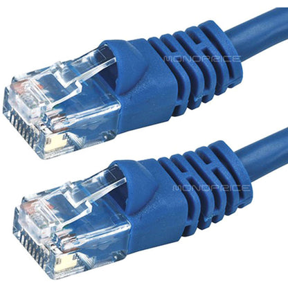 Monoprice Cat6 24AWG UTP Ethernet Network Patch Cable, 10ft Blue