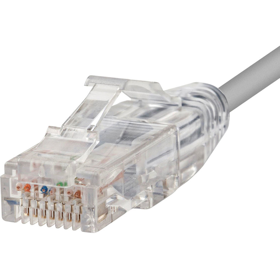 Monoprice SlimRun Cat6 28AWG UTP Ethernet Network Cable, 10ft Gray