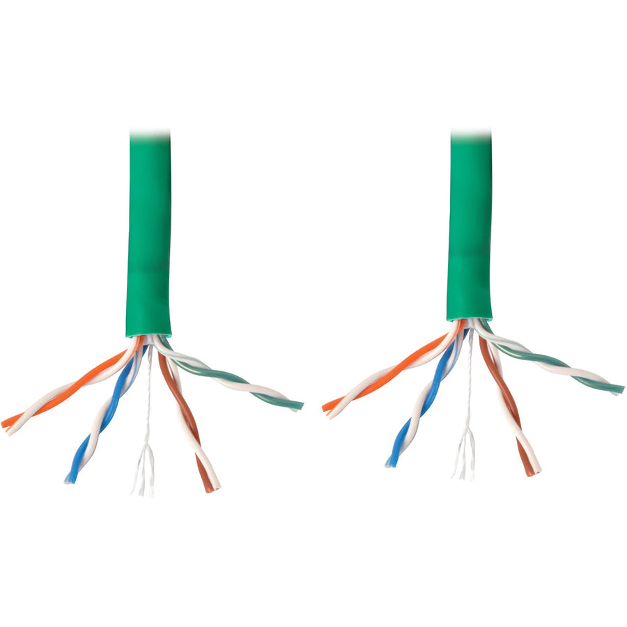 Tripp Lite 1000ft Cat6 Gigabit Bulk Cable Solid CMP Plenum PVC Green 1000'