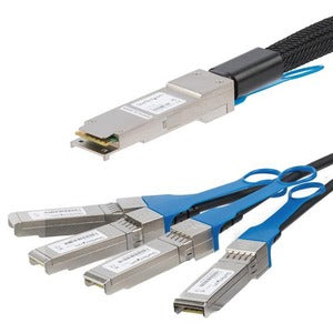 StarTech.com StarTech.com MSA Uncoded Compatible 1m QSFP+ to 4x SFP+ Direct Attach Breakout Cable - 40GbE - QSFP+ to 4x SFP+ Copper DAC 40 Gbps Low Power