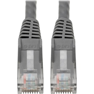 Tripp Lite Cat6 GbE Snagless Molded Patch Cable UTP Gray RJ45 M/M 6in 6"